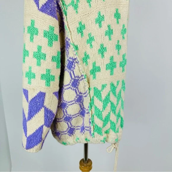 Free People Bright & Optimistic Oversized Cardigan Sweater Size Small - Picture 7 of 16